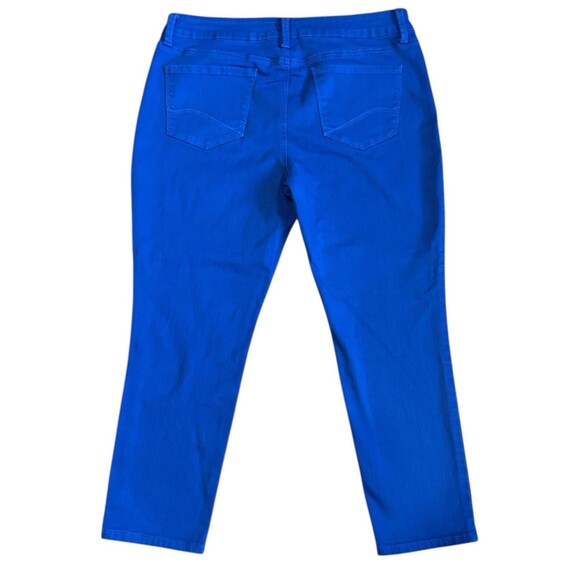 NYDJ Ankle Jeans Size 14P Blue Lift Tuck Technology Stretch Slim Fit Pant Bold - Picture 6 of 10